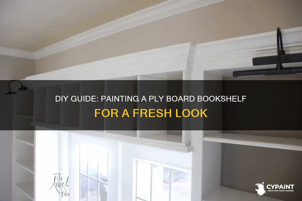 how do i paint ply board bookshelf