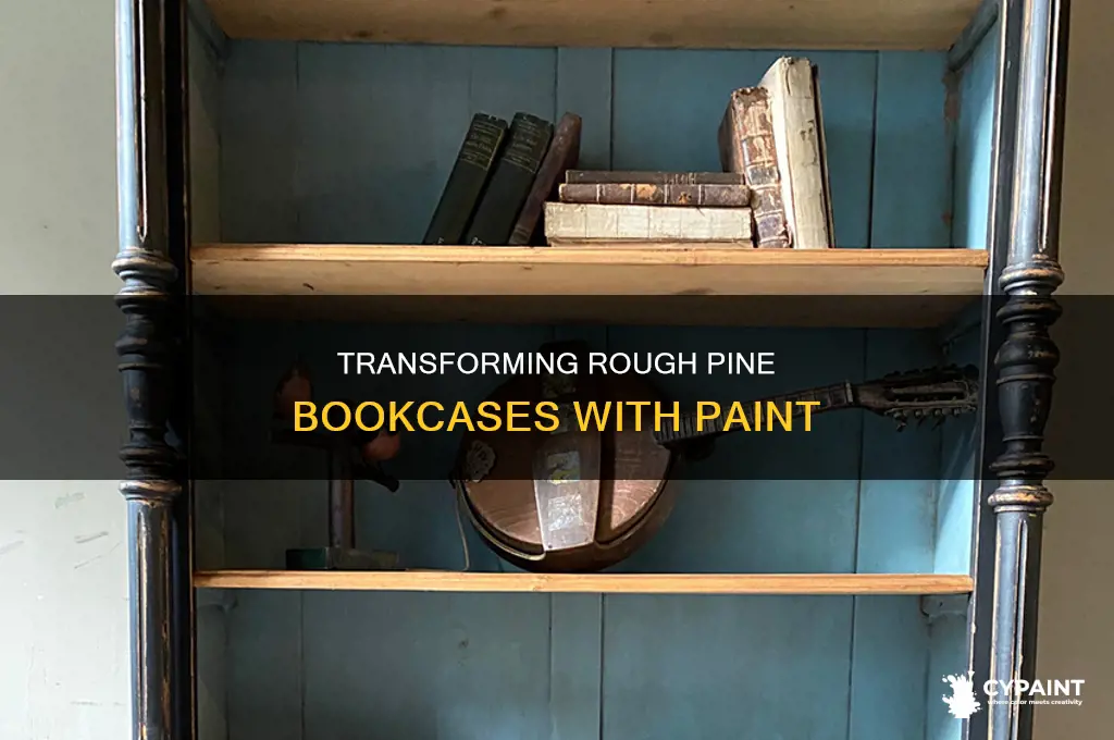 how do i paint rough pine book cases