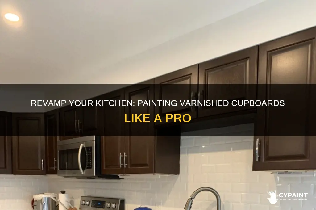 how do i paint the varnished cupboards in my kitchen