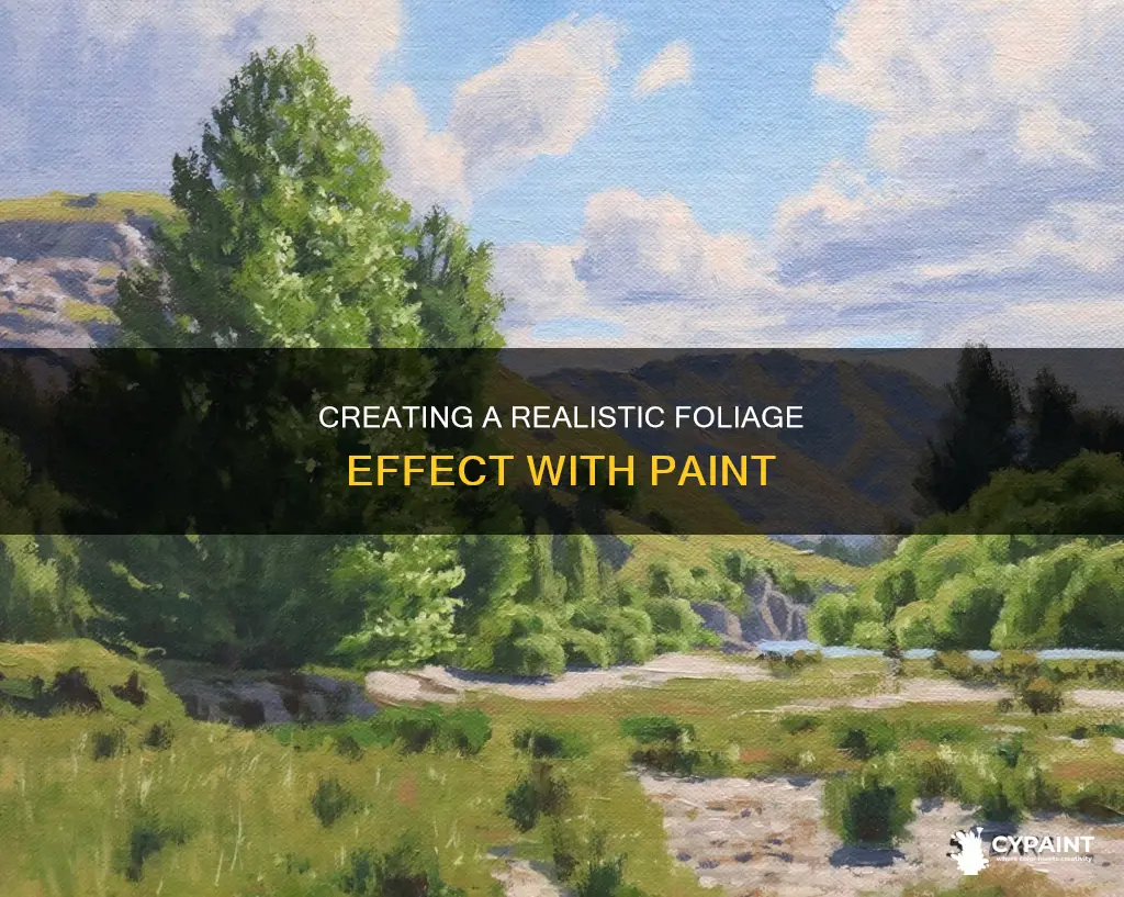 how do i paint to give things a foliar
