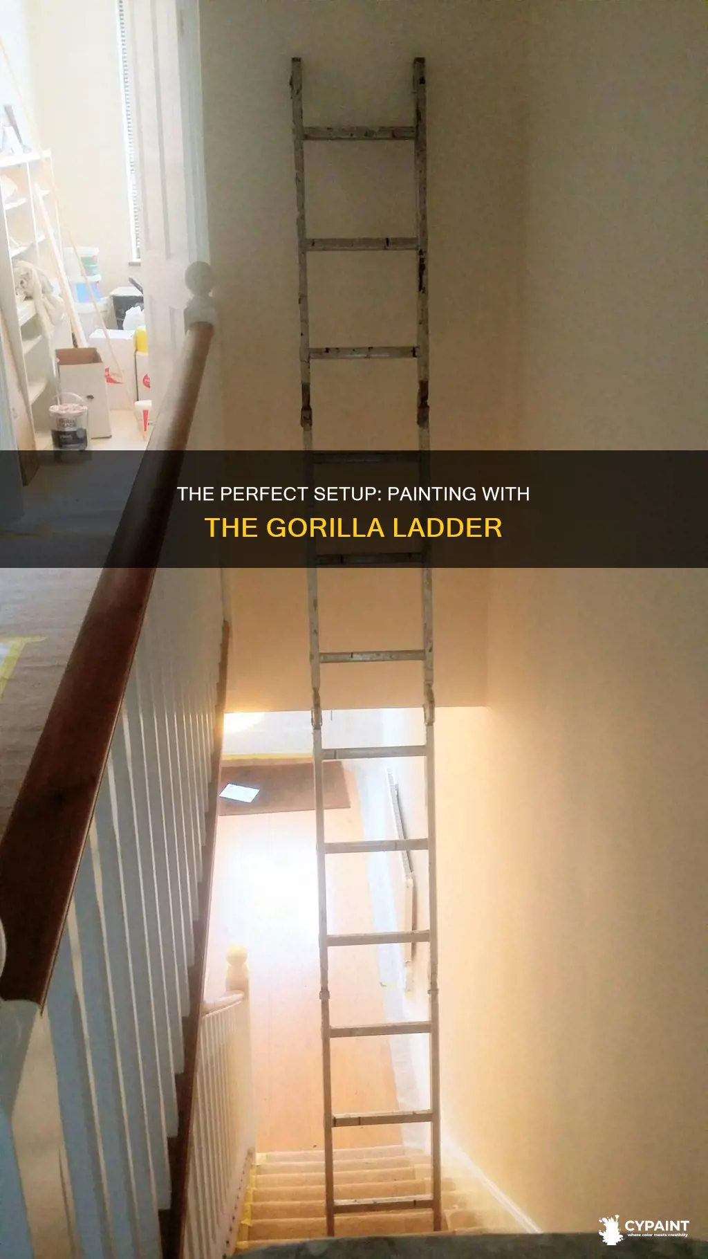 how do i paint with the gorilla ladder onnstaira