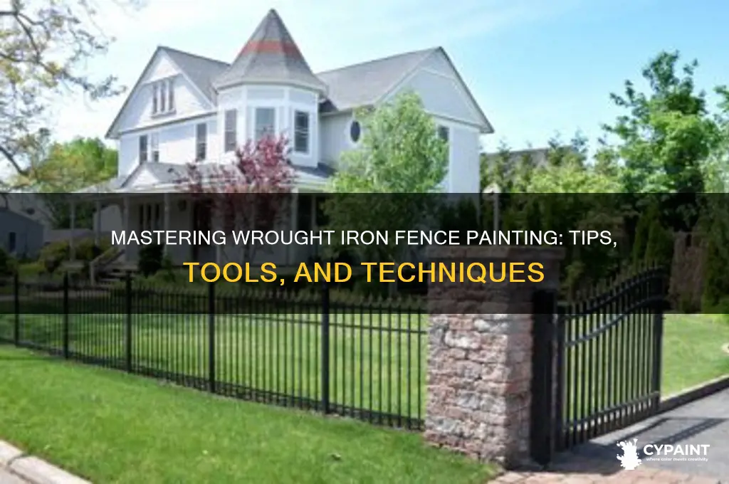 how do i paint wrought iron fence