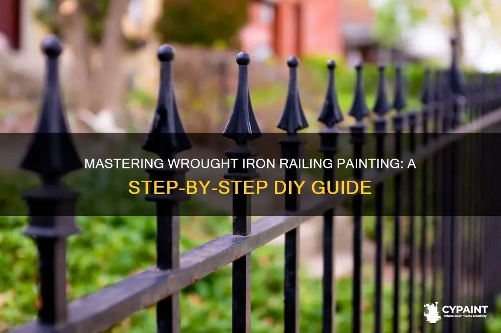 how do i paint wrought iron railing