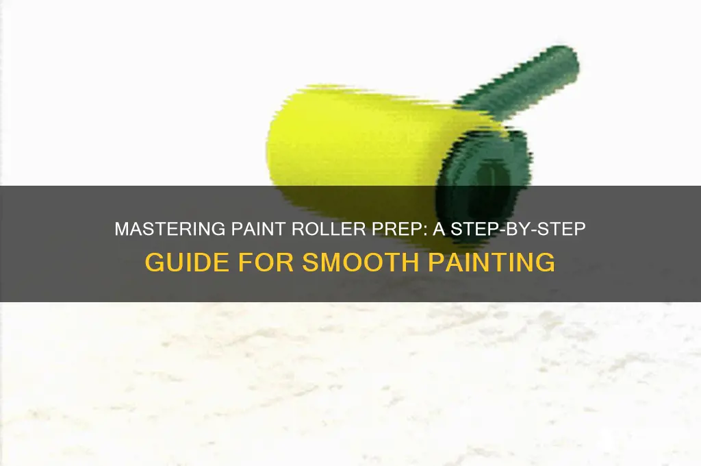 how do i prepare a paint roller
