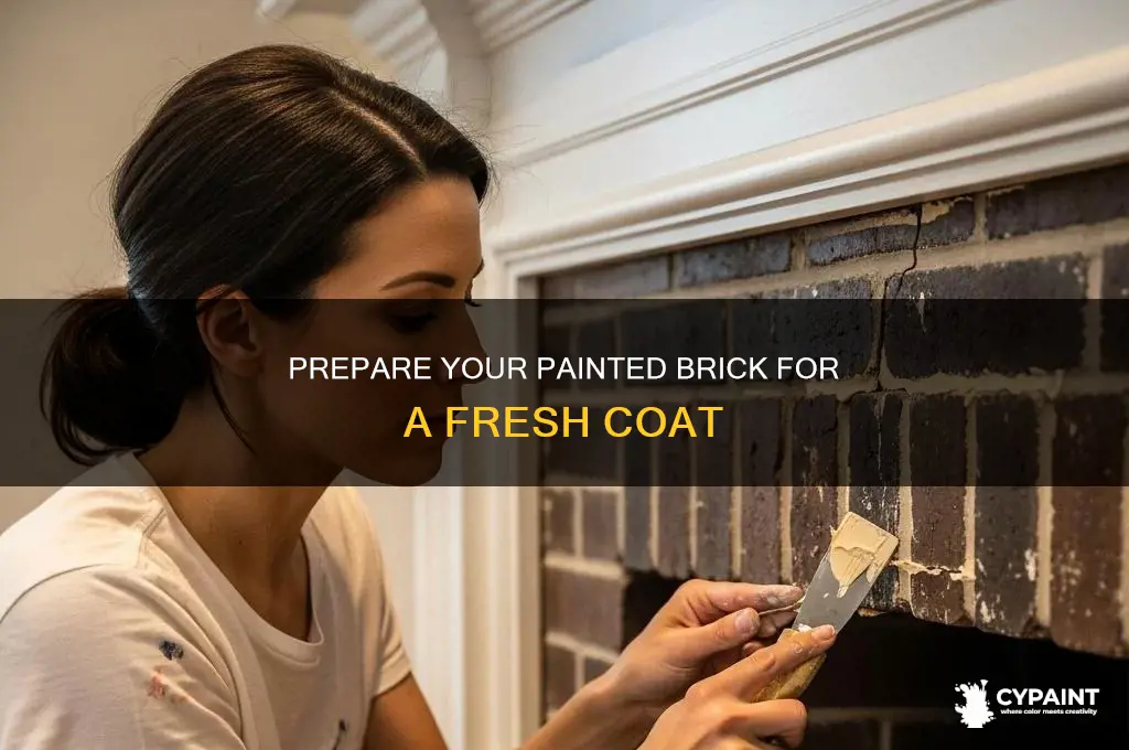 how do i prepare painted brick for painting