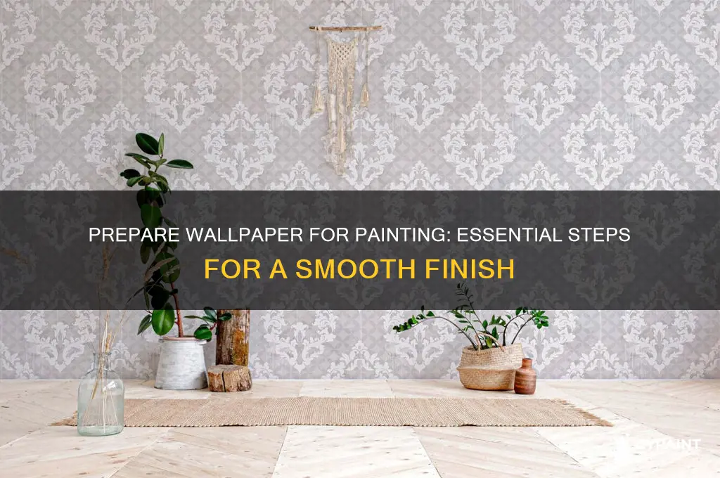 how do i prepare wallpaper for painting