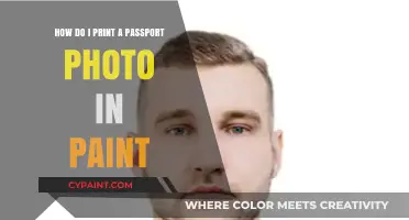 Printing Passport Photos: Paint App Guide