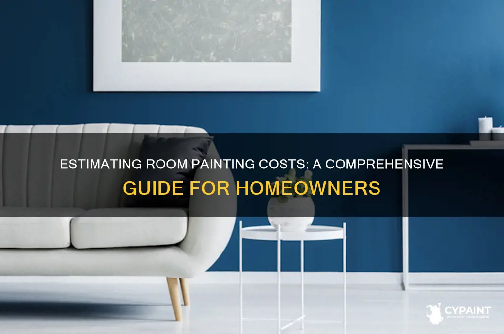 how do i put a cost on painting a room