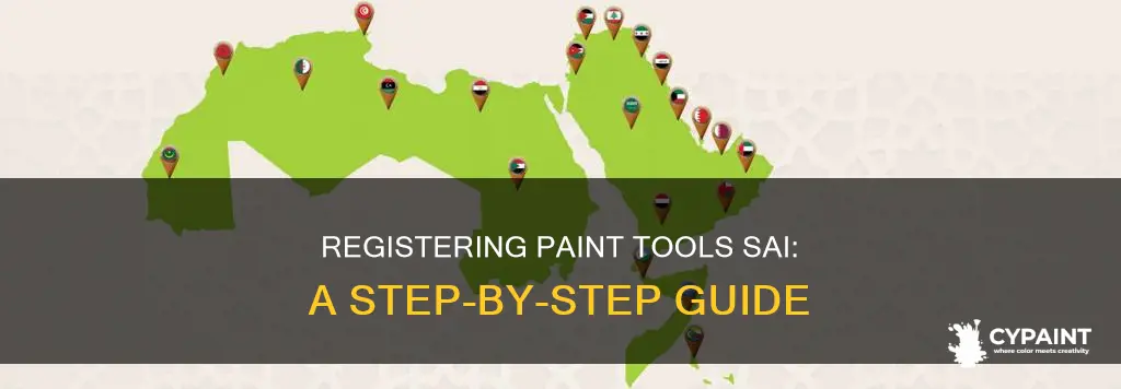 how do i register my paint tools sai program