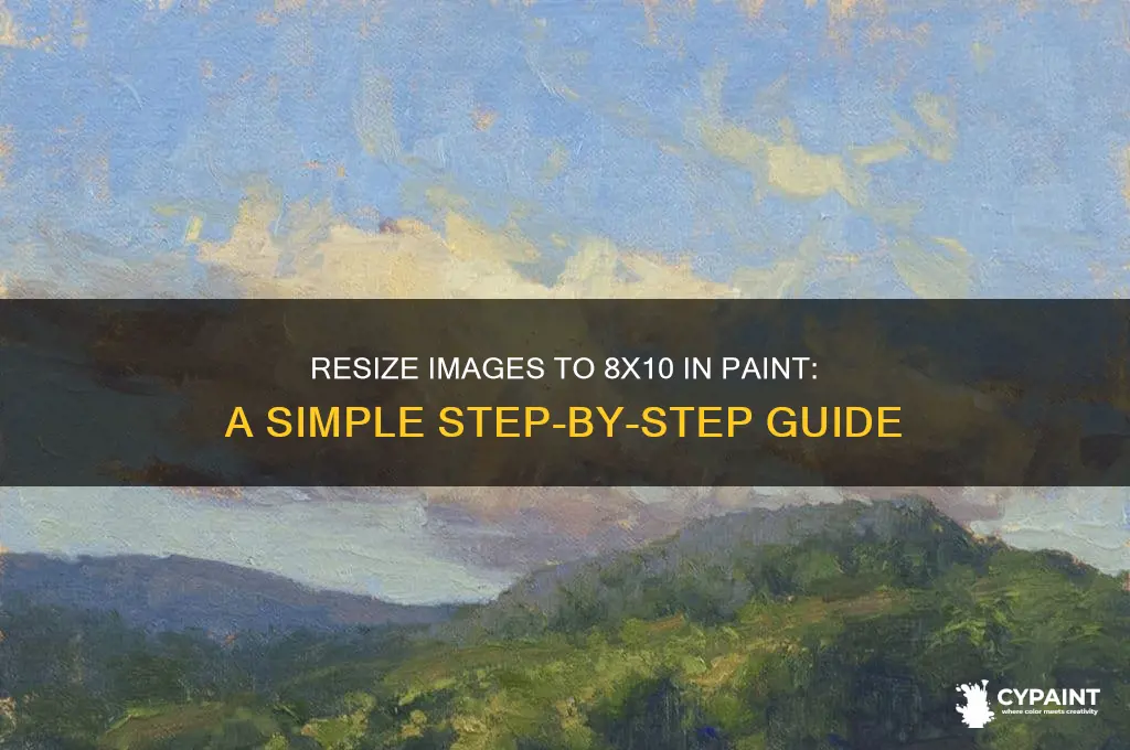 how do i resize an image to 8x10 in paint
