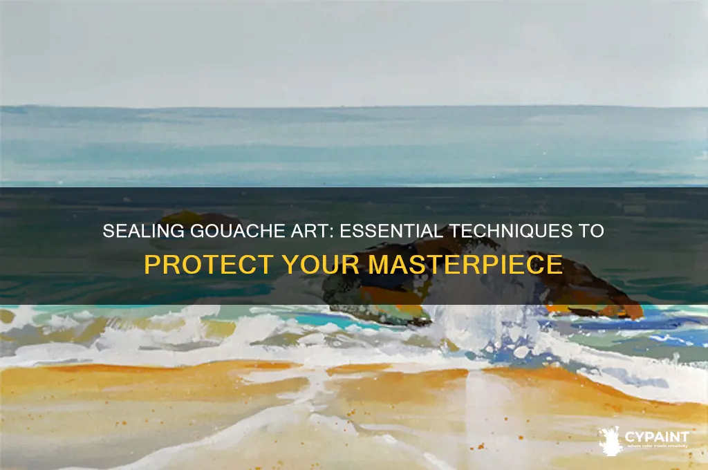 how do i seal a gouache painting