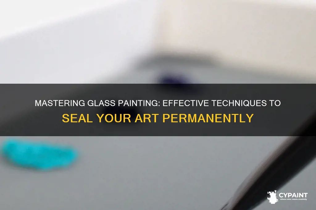 how do i seal paint on glass