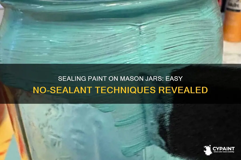 how do i seal paint on mason jars without sealants