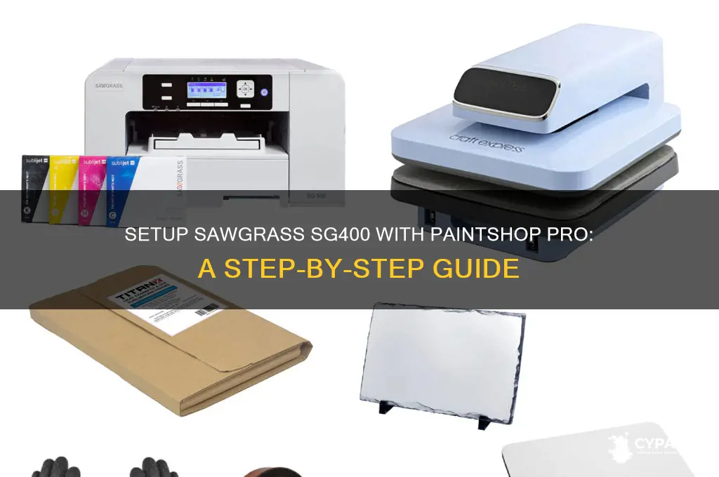 how do i setup sawgrass sg400 with paint shop pro