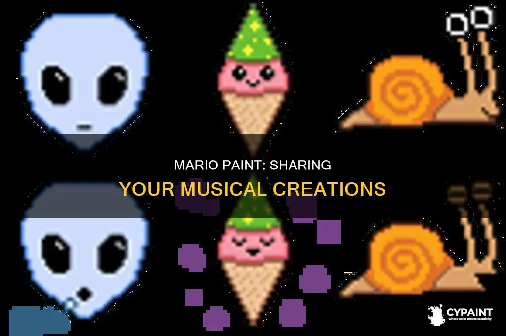 how do i share mario paint composer songs