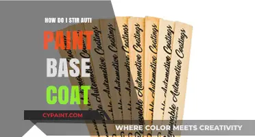 Stirring Auto Paint Base Coat: The Right Way