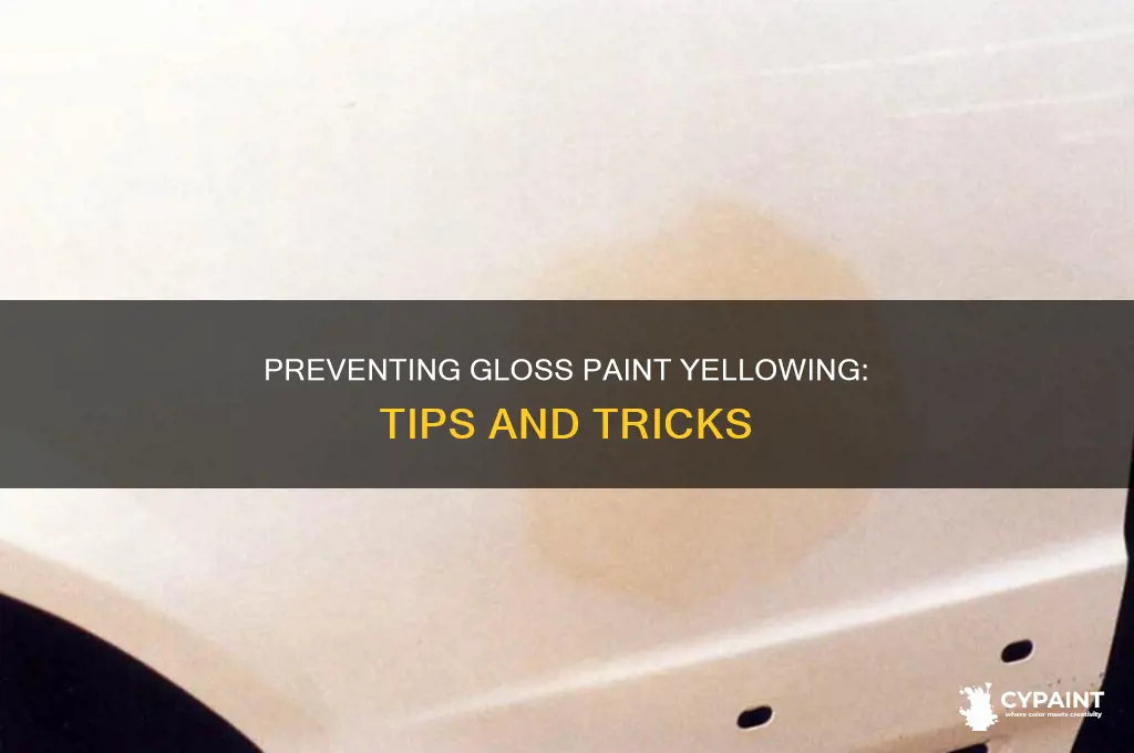 how do i stop gloss paint going yellow