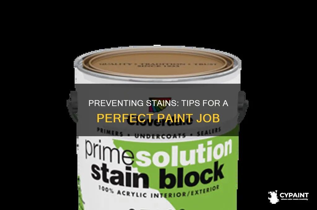 how do i stop stains coming through paint