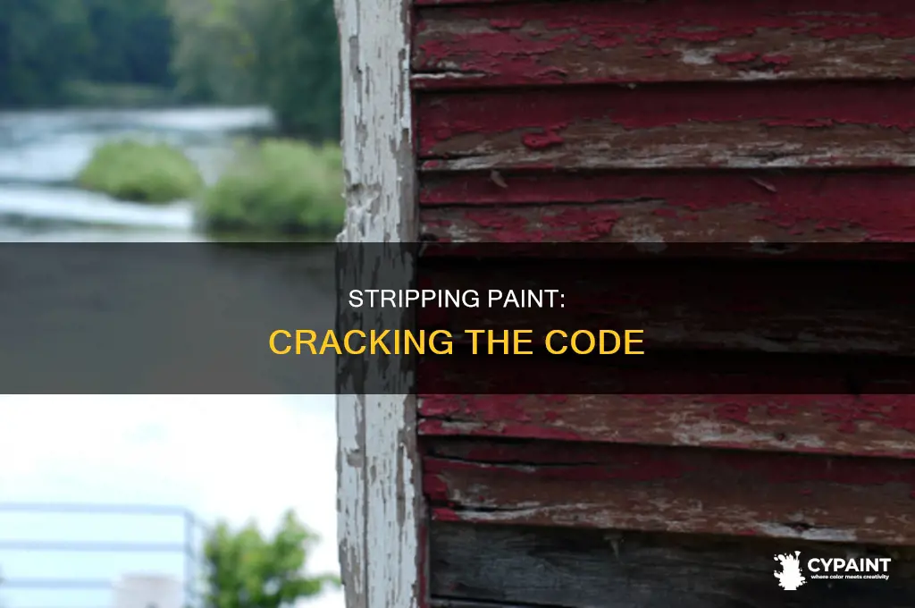 how do i strip paint in a crack