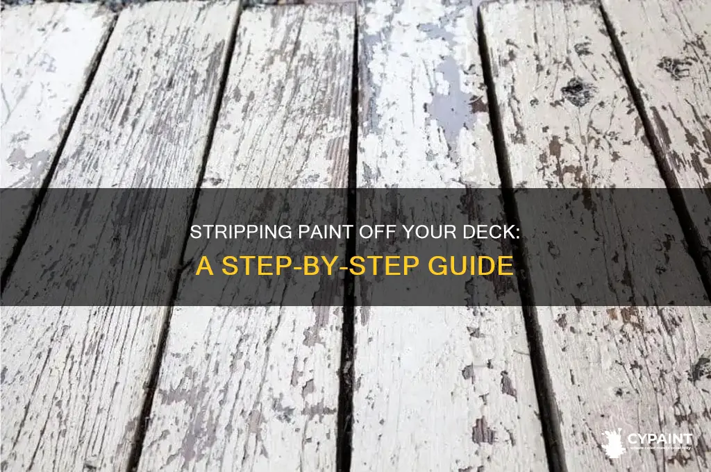 how do i strip paint off a deck