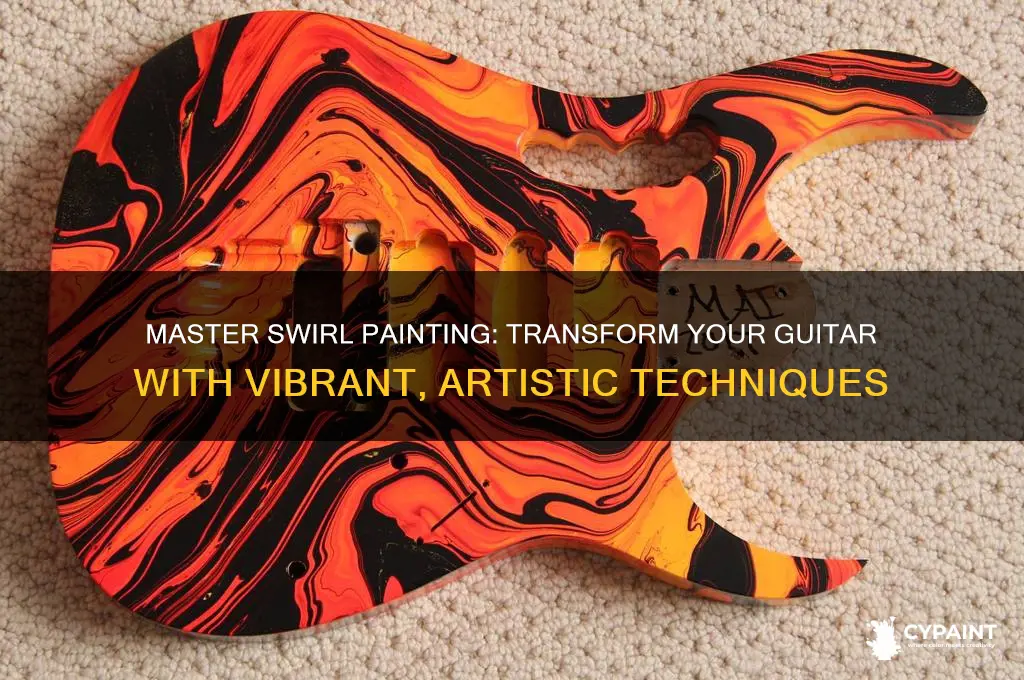how do i swirl paint a guitar