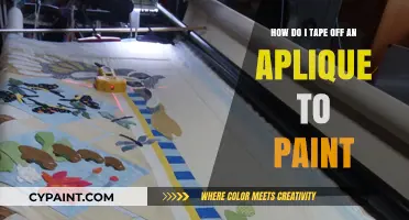 The Art of Taping Off an Appliqué: A Painting Guide