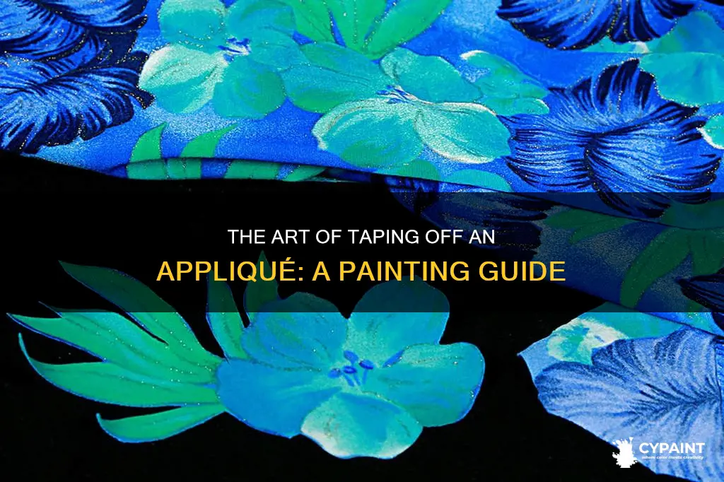 how do i tape off an aplique to paint
