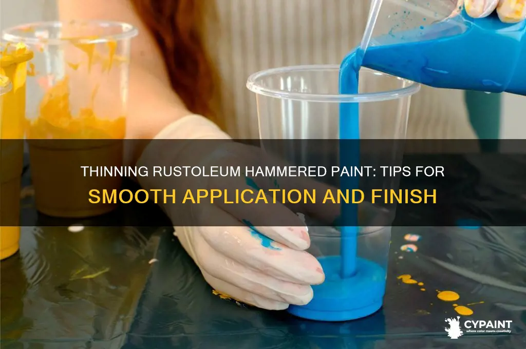 how do i thin rustoleum hammered paint