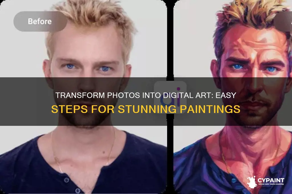 how do i turn a photo into a digital painting