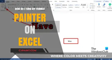 Turning Off Format Painter in Excel: A Quick Guide