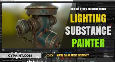 Activating Background Lighting in Substance Painter