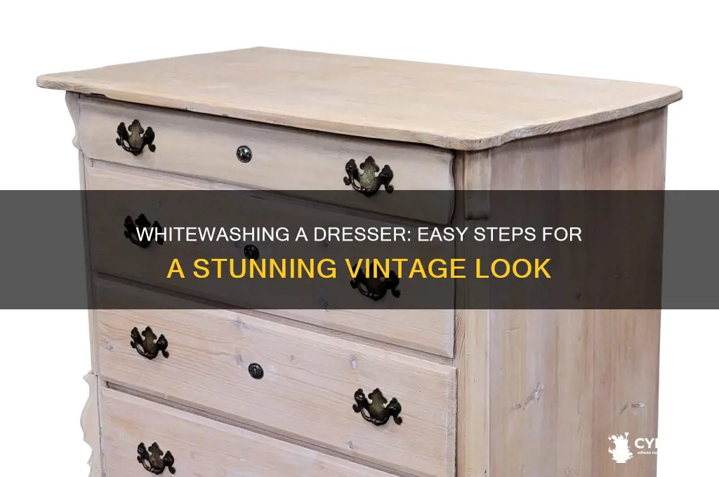 how do i whitewash paint a dresser