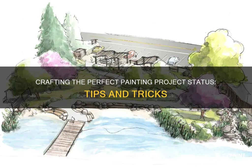 how do i write a status for a painting project