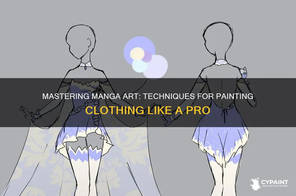 how do manga artist paint over clothing