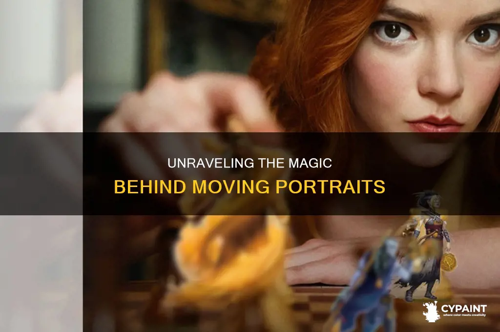 how do moving paintings work in harry porter