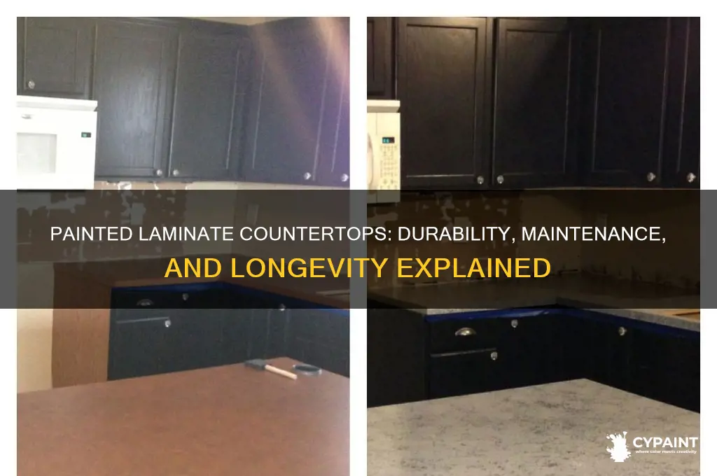 how do painted laminate countertops hold up
