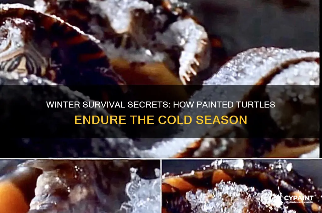 how do painted turtles survive the winter