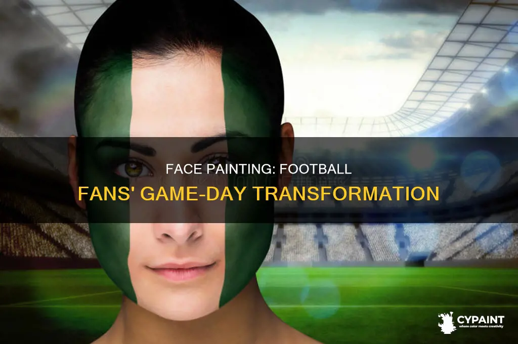 how do people paint themselves for football game