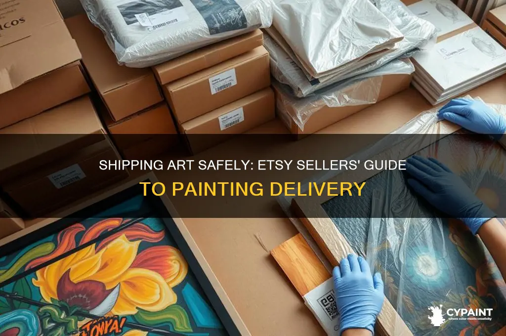 how do people ship paintings on etsy