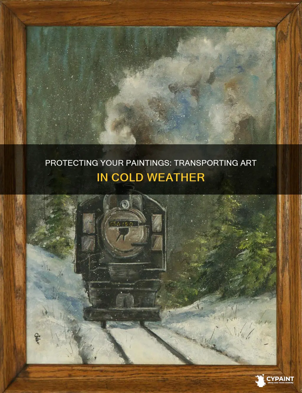 how do people transport their paintings in the cold