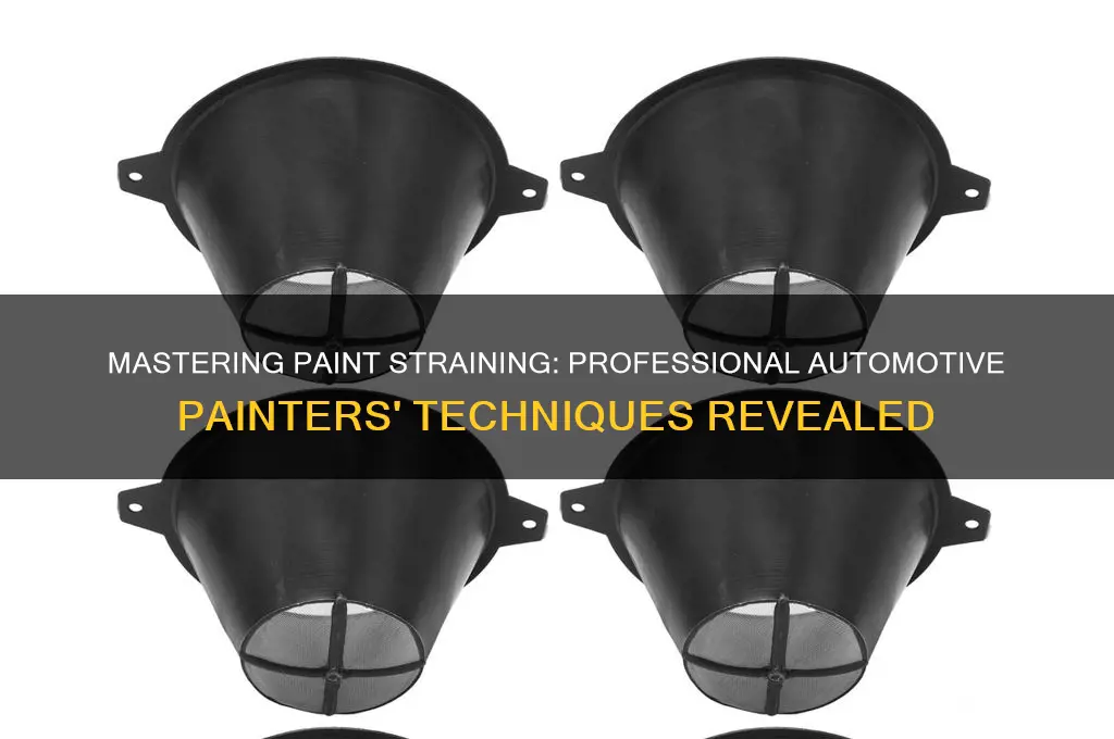 Mastering Paint Straining: Professional Automotive Painters' Techniques ...