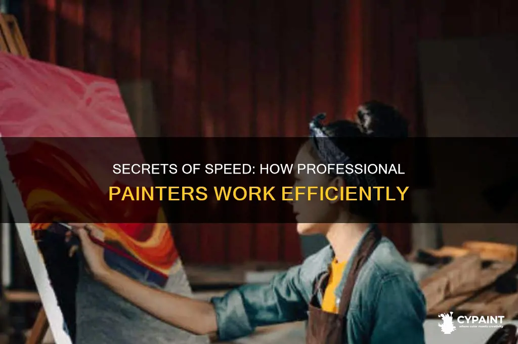 how do professional painters paint so fast