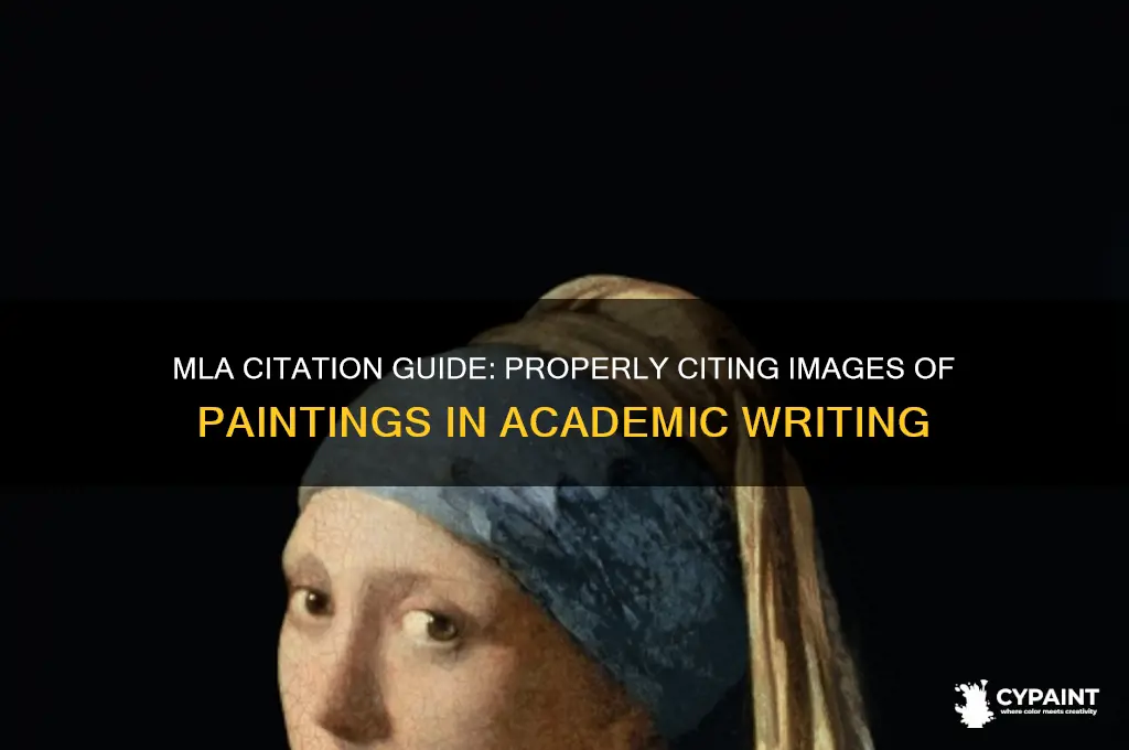 how do site an image of a painting in mla