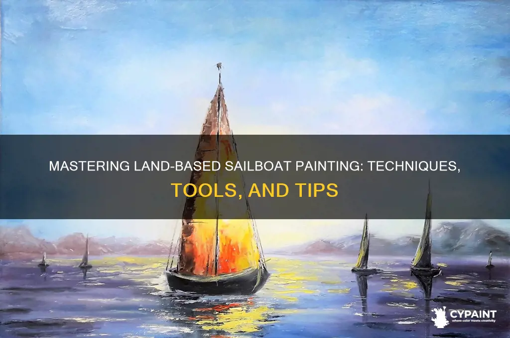 how do the7y paint sailboat on land