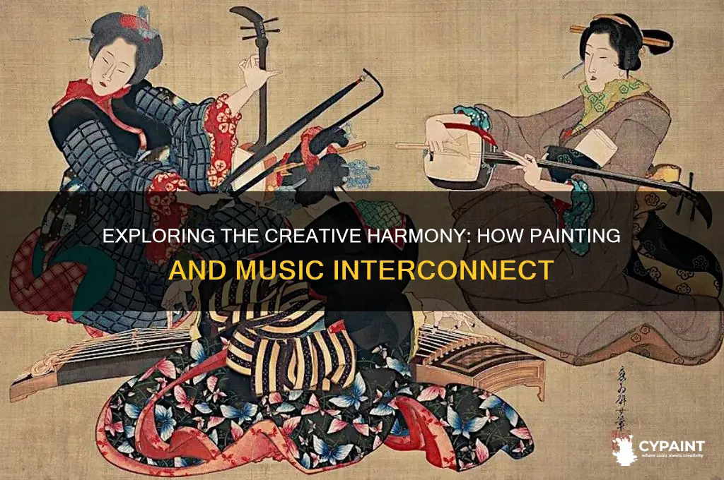how do their painting and music relate to each other