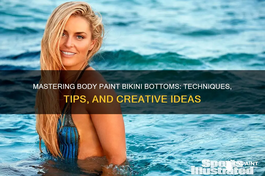how do they body paint bikini bottoms