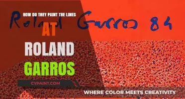 The Art of Painting Roland Garros Lines