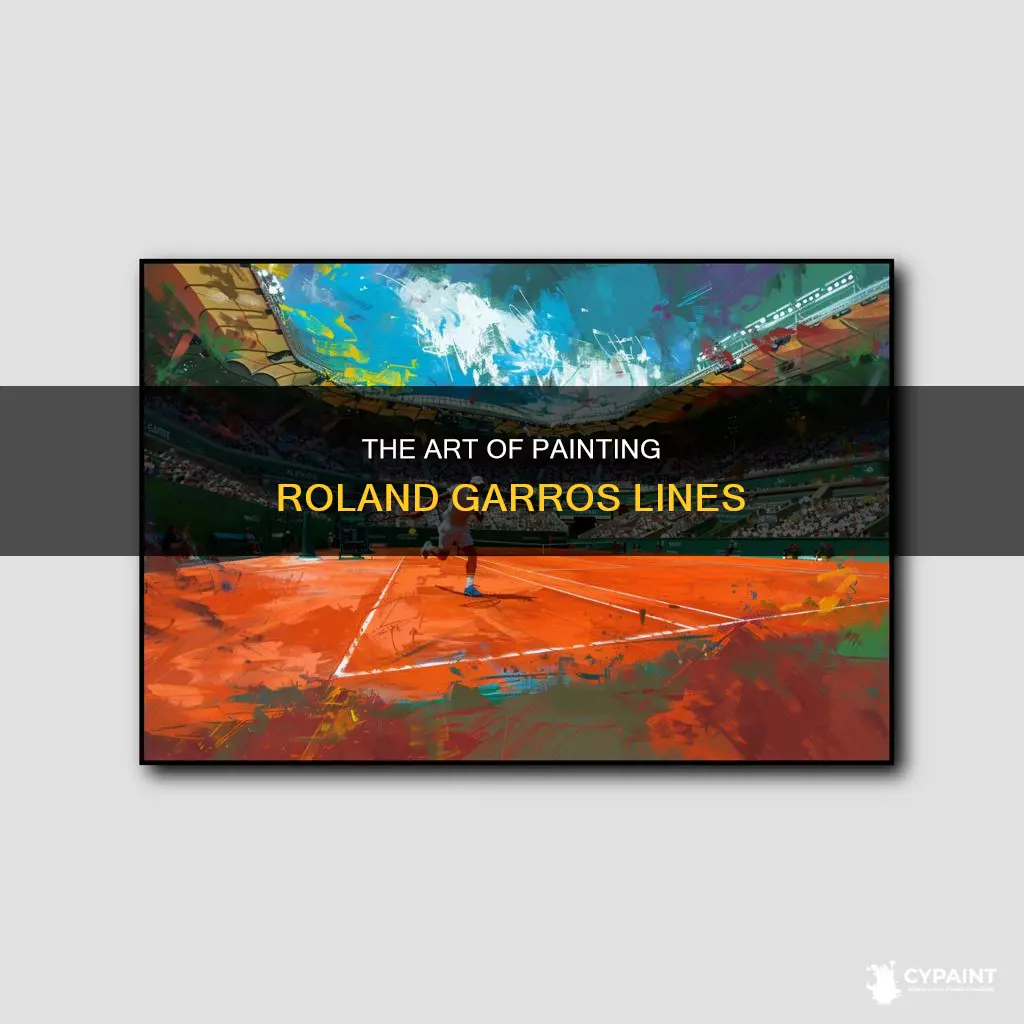 how do they paint the lines at roland garros