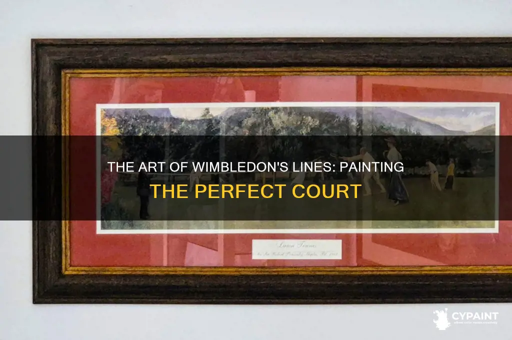 how do they paint the lines at wimbledon