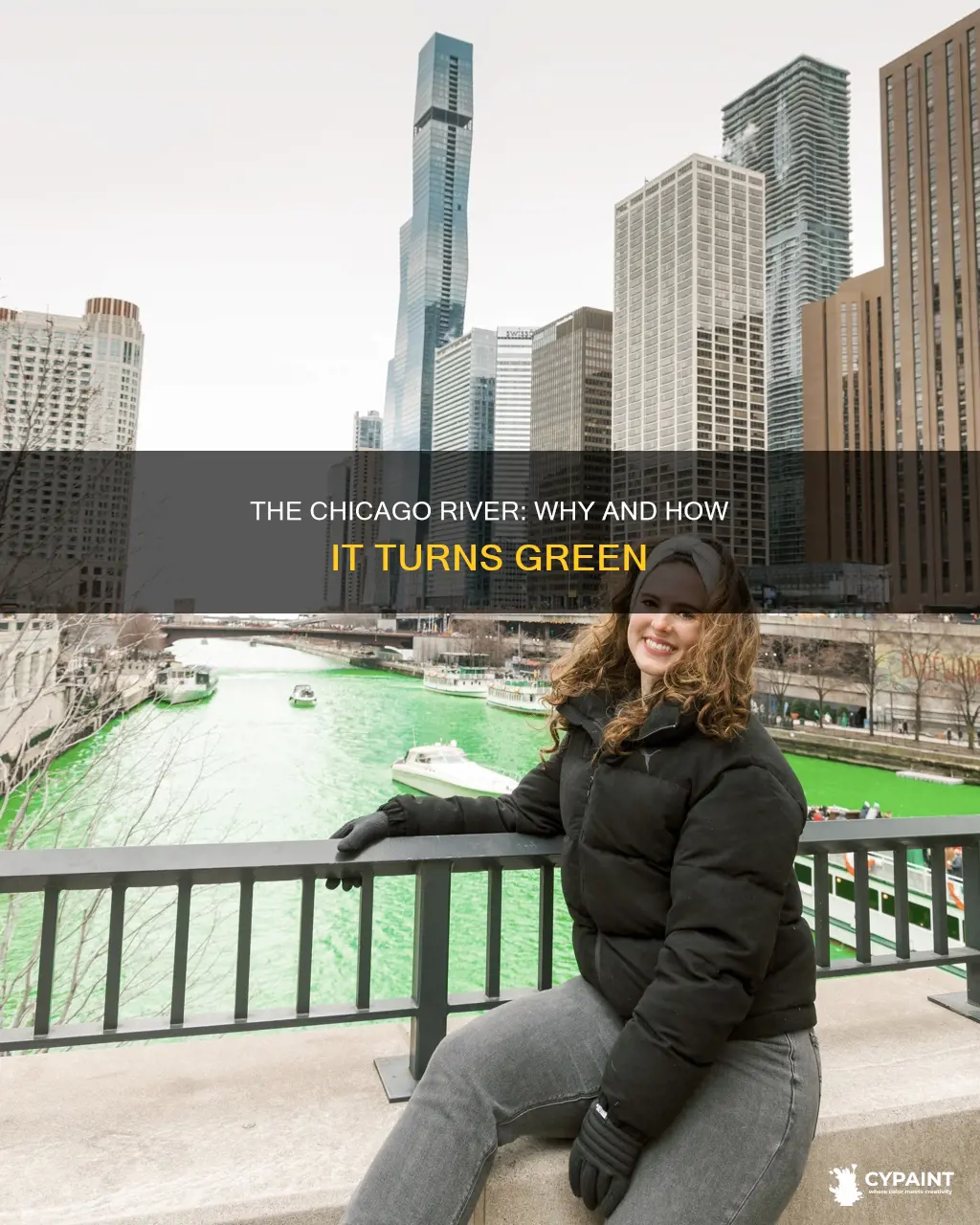 how do they paint the river green in chicago